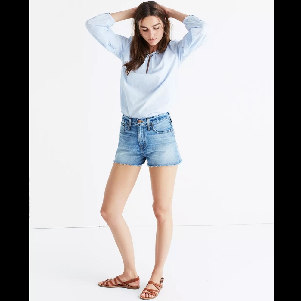 Madewell Perfect Jean Short in Cicely Wash